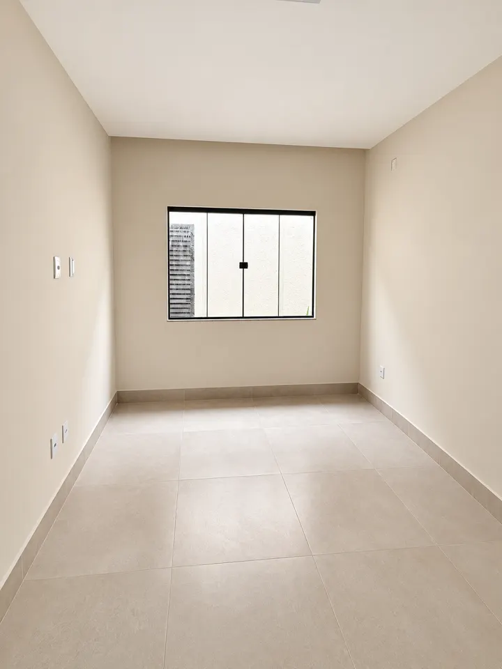 Um dos quartos da casa de 137 m²